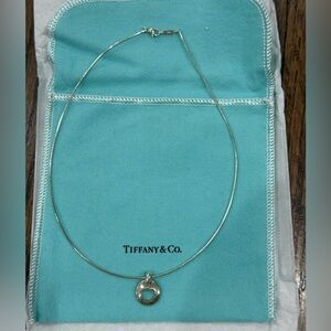 Tiffany & Co. Silver Open Heart Necklace